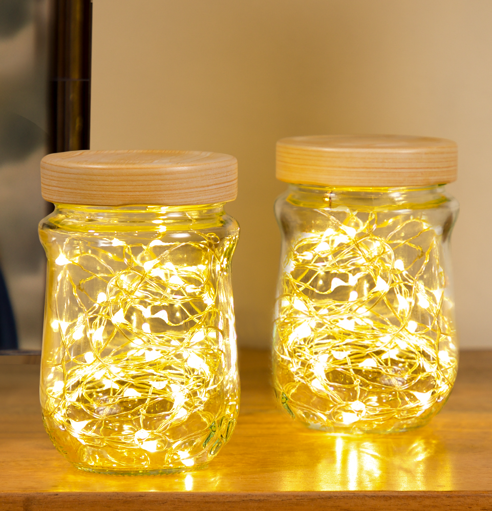 Dekolichter aus Marmeladengläser
