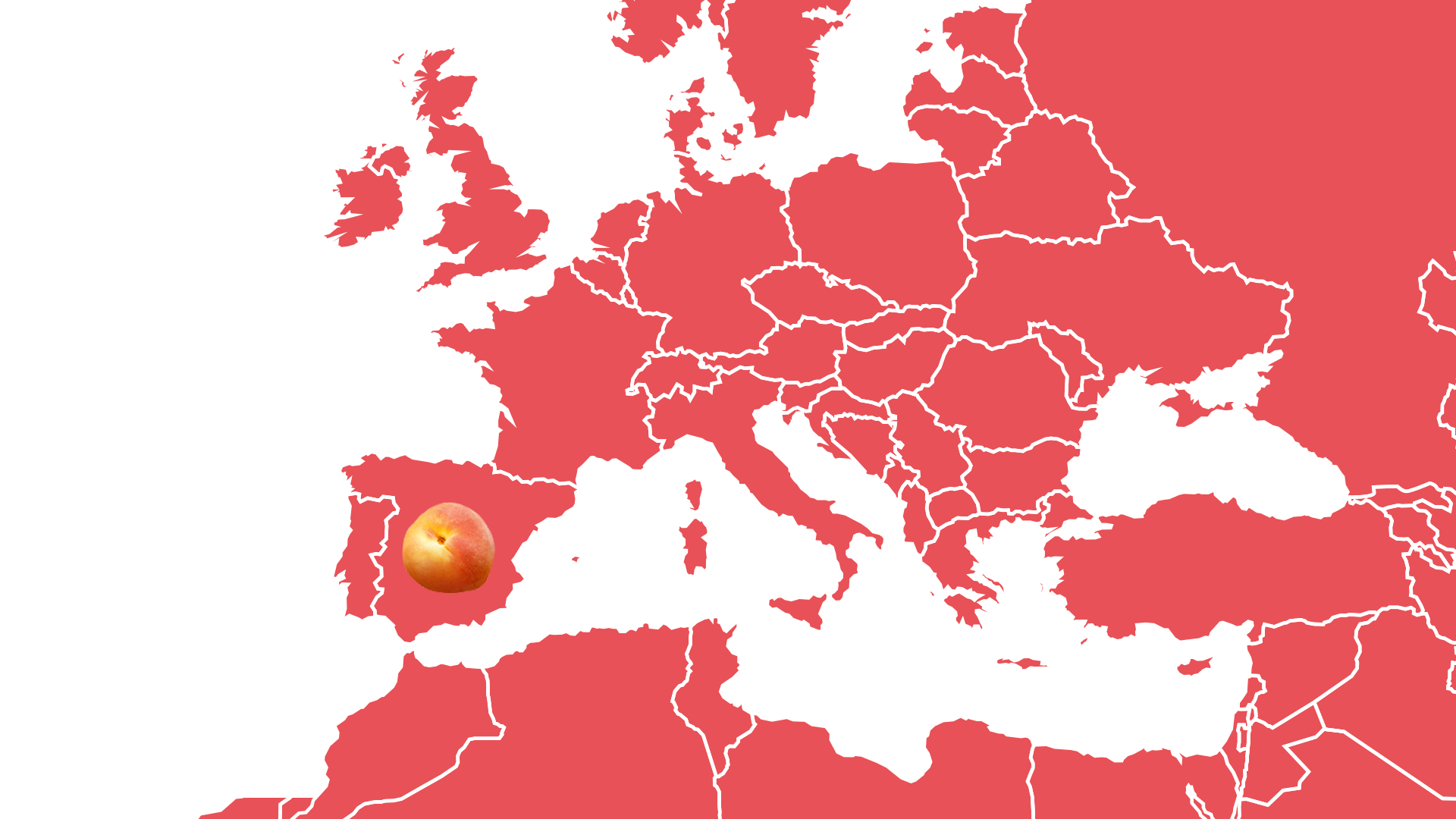 Schwartau Fruchtlandkarte Pfirsich