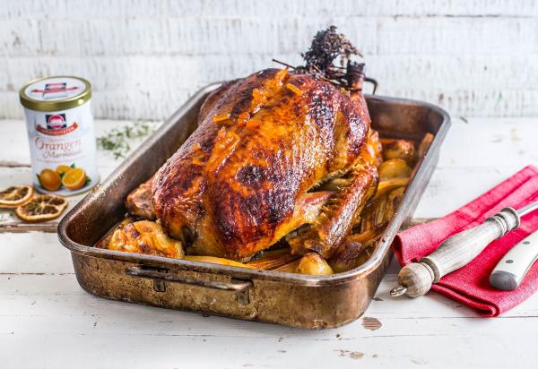 Knusprige Ente mit Wurzelgemüse