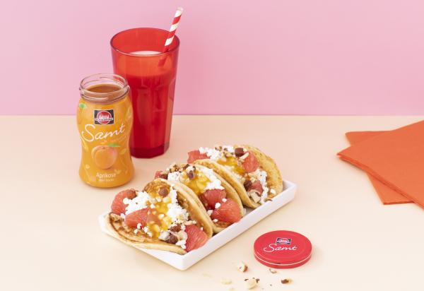 pancake tacos rezept schwartau samt