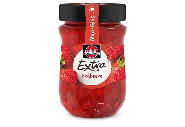 Erdbeere Maxi-Glas