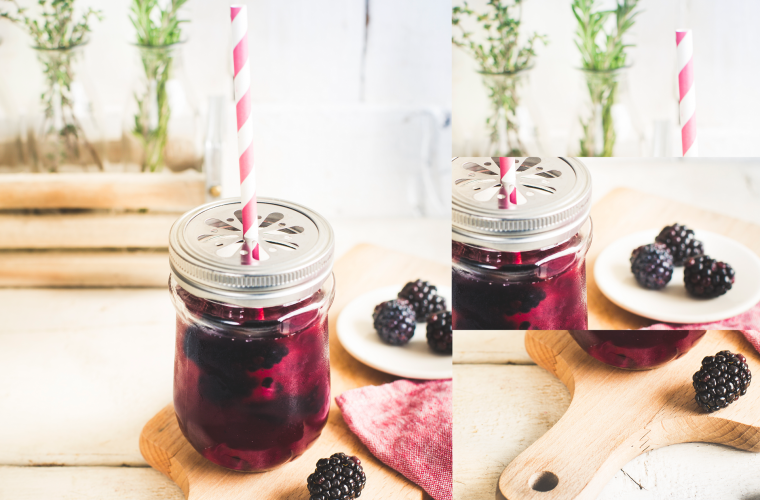 Brombeer Eistee