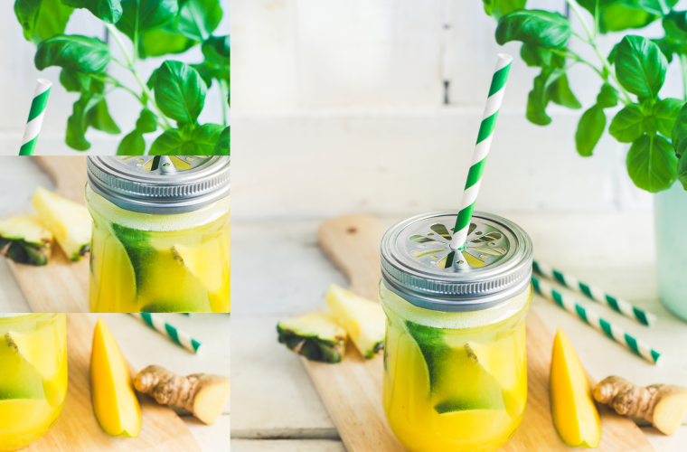 Mango-Ananas Limonade