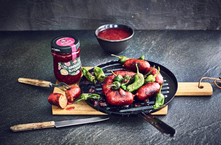 Chorizo mit Kirsch-Pflaumen-Sauce
